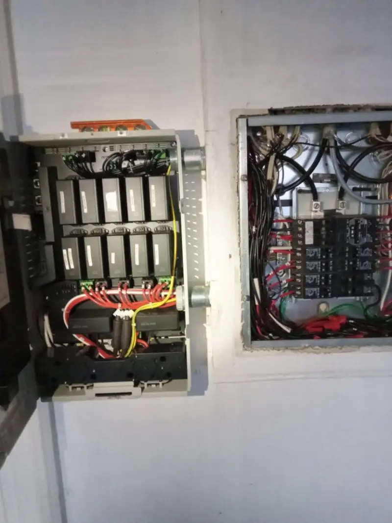 Electrical panel upgrade completed for Security Camera Wiring in Solebury